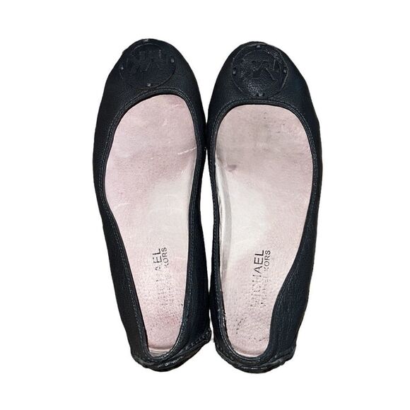 Michael Michael Kors Gray Leather Flat Shoes Size 6 M - Picture 1 of 5